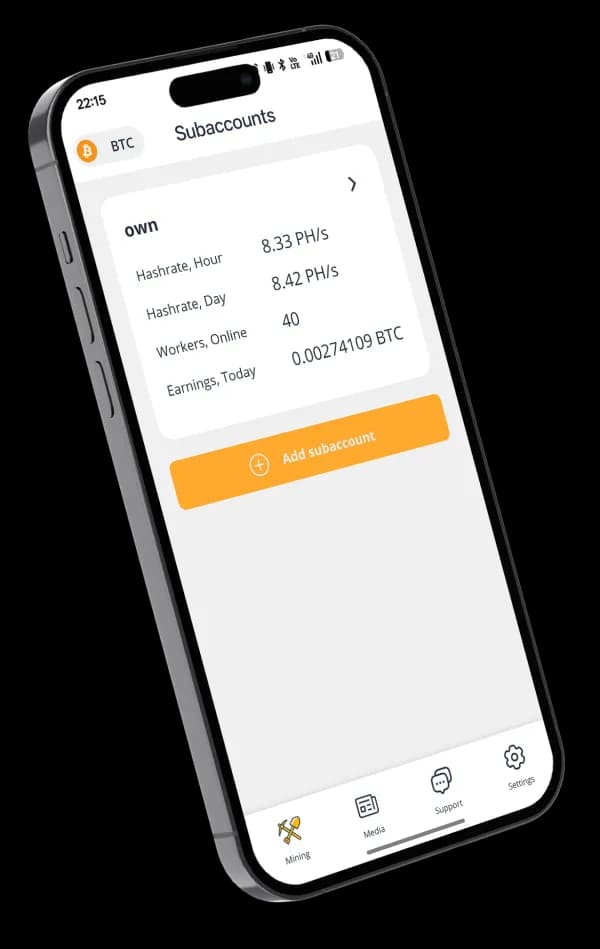mobile app screen