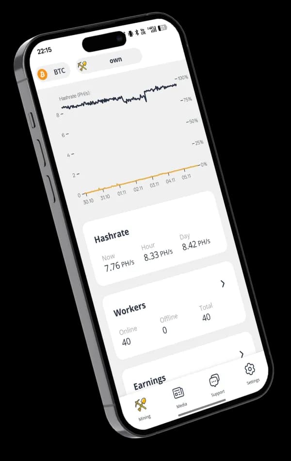 mobile app screen
